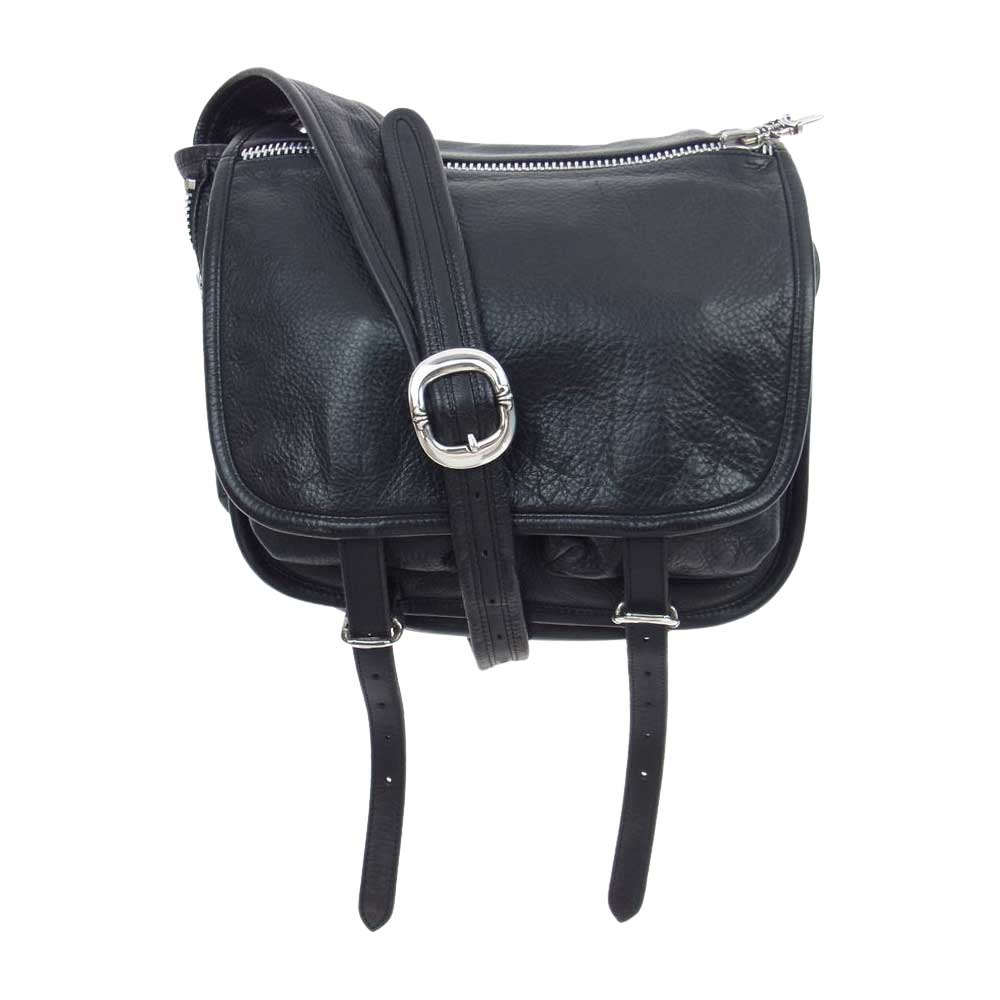 CHROME HEARTS クロムハーツ（原本有） SHOULDER BAG-TINY タイニー ソフト ショルダー バッグ レザー ダガー  ブラック系【中古】