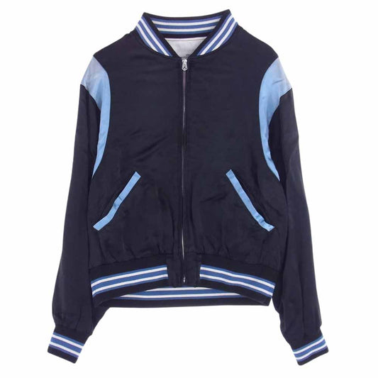 VISVIM ビズビム 123105013018 DOUGLAS STADIUM JKT スタジアム ジャケット サテン レーヨン ブラック系 1【中古】