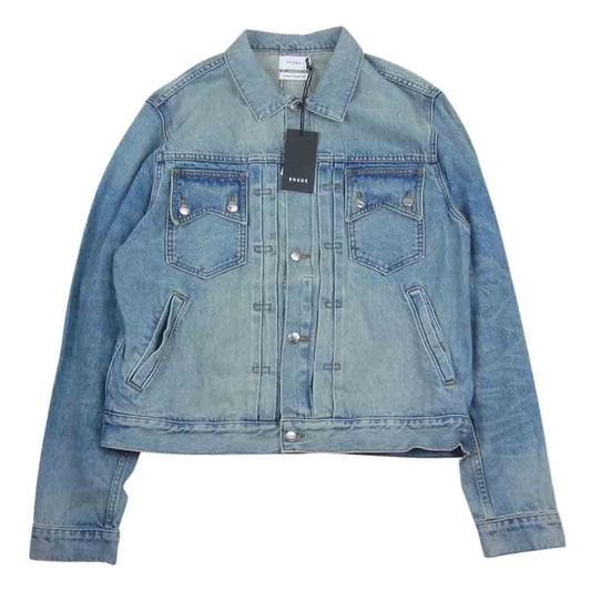 ルード 22AW USED ユーズド加工 デニム ジャケット インディゴブルー系 L【極上美品】【中古】