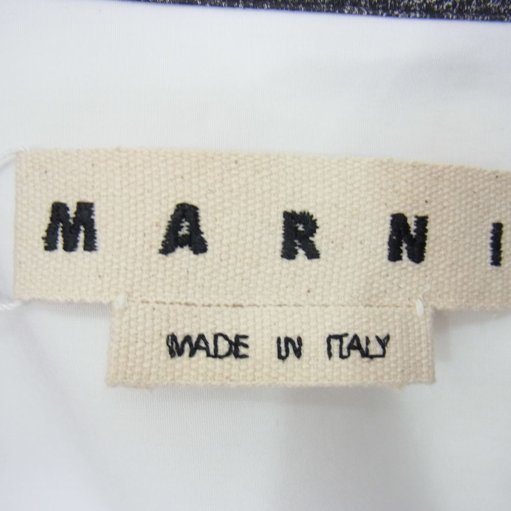 MARNI マルニ 21AW CUMU0213P0 PRINT Open collar shirt プリント オープンカラー シャツ ホワイト系 52【新古品】【未使用】【中古】