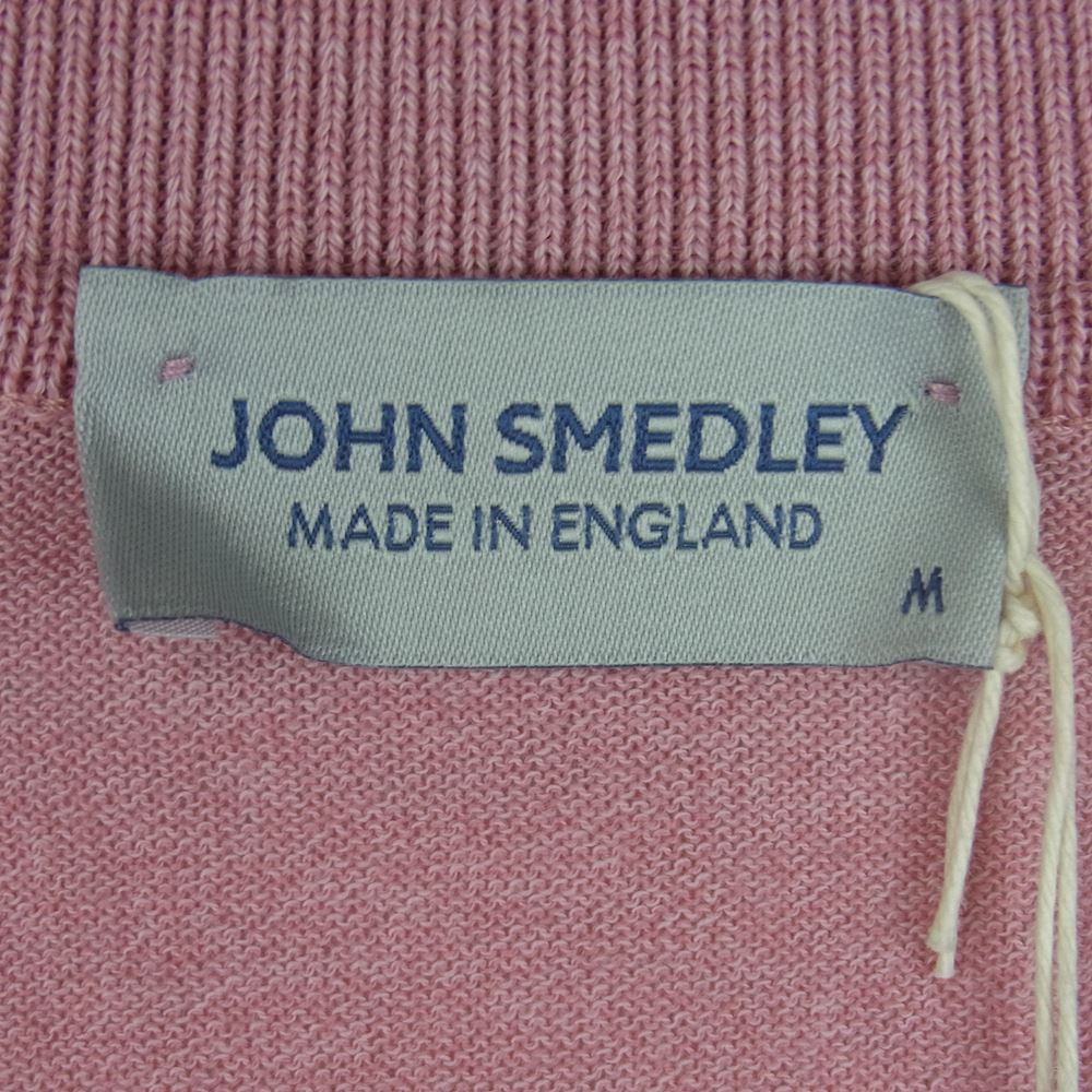 JOHN SMEDLEY ジョンスメドレー EASY FIT ISIS SHIRT FC SS シーアイランド コットン 30ゲージ 半袖 ニット ポロシャツ ピンク系 M【極上美品】【中古】
