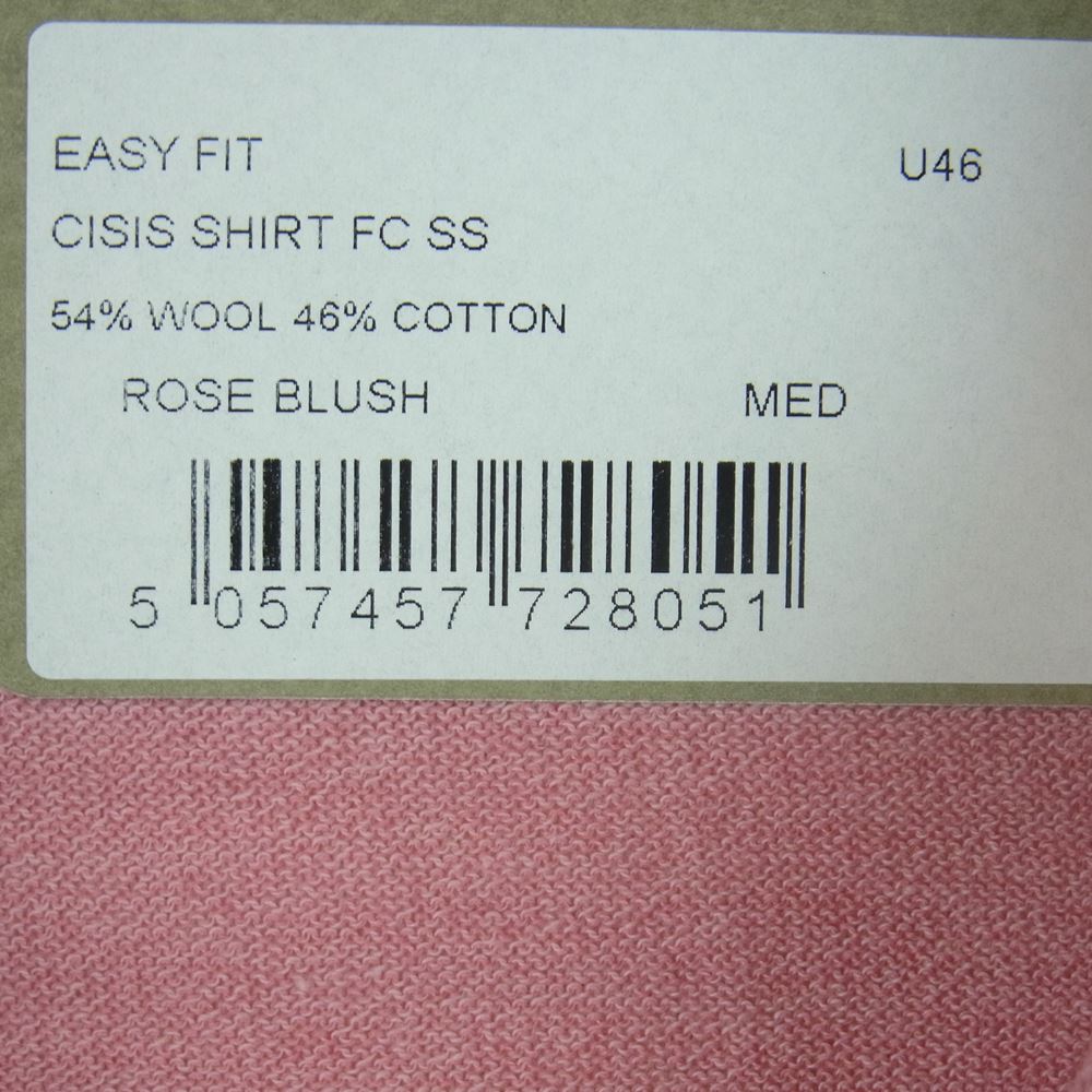 JOHN SMEDLEY ジョンスメドレー EASY FIT ISIS SHIRT FC SS シーアイランド コットン 30ゲージ 半袖 ニット ポロシャツ ピンク系 M【極上美品】【中古】