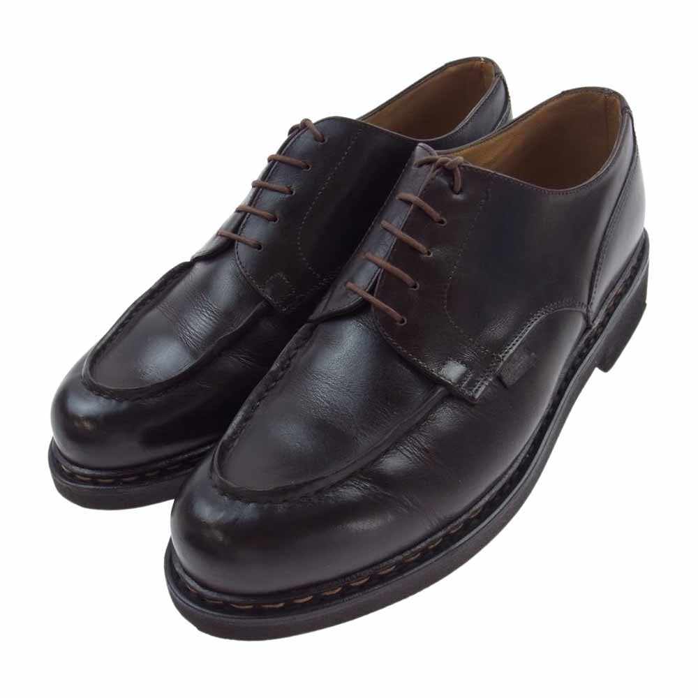 Paraboot パラブーツ 710707 CHAMBORD TEX MARRON シャンボード パラテックソール マロン Uチップ シューズ ダークブラウン系 8【中古】