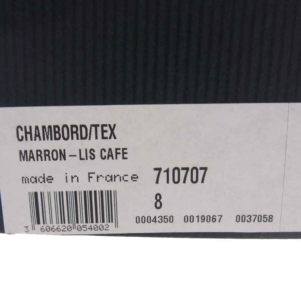 Paraboot パラブーツ 710707 CHAMBORD TEX MARRON シャンボード パラテックソール マロン Uチップ シューズ ダークブラウン系 8【中古】