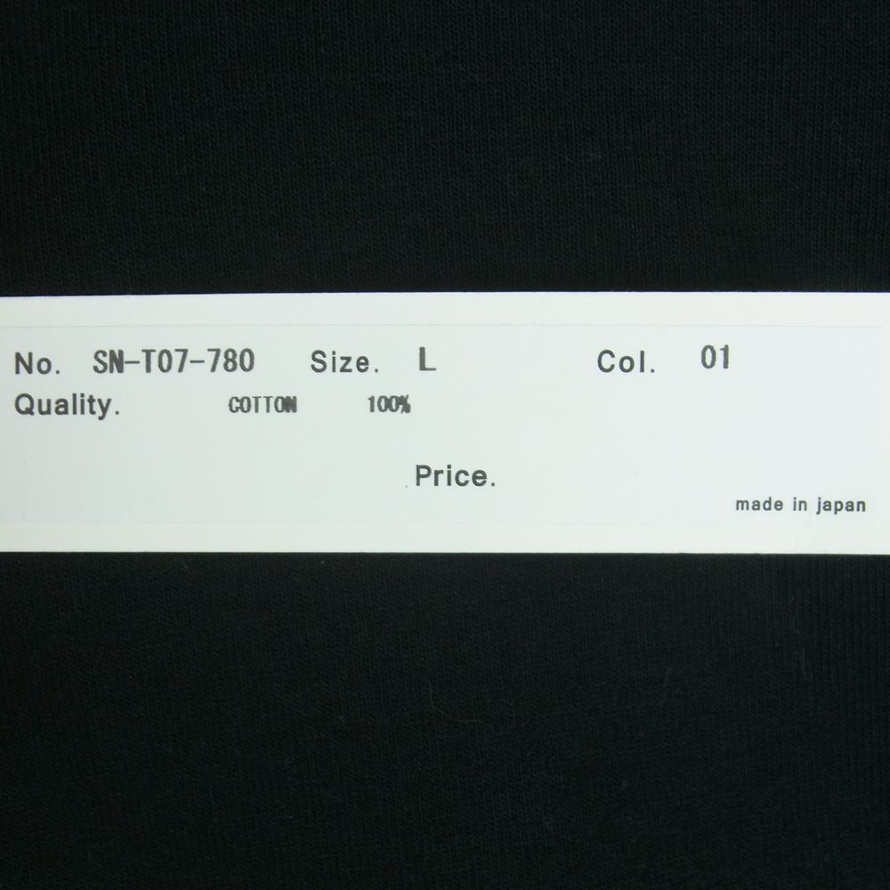 sulvam サルバム SN-T07-780 STUDIOUS別注 ステュディオス LONG TEE チェーン Tシャツ カットソー 長袖 ブラック系 L【美品】【中古】
