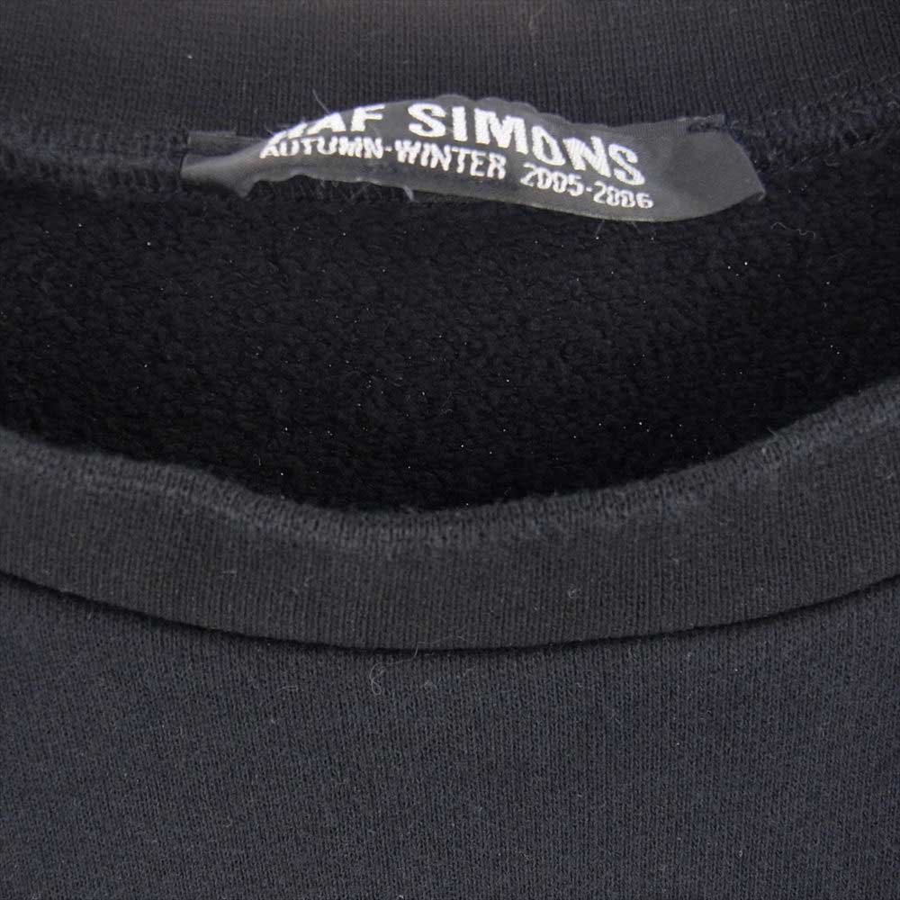 RAF SIMONS ラフシモンズ 05AW ポルターガイスト期 アーカイブ 国内正規品 サン・フレール パッチワーク スウェット ブラック系 48【中古】