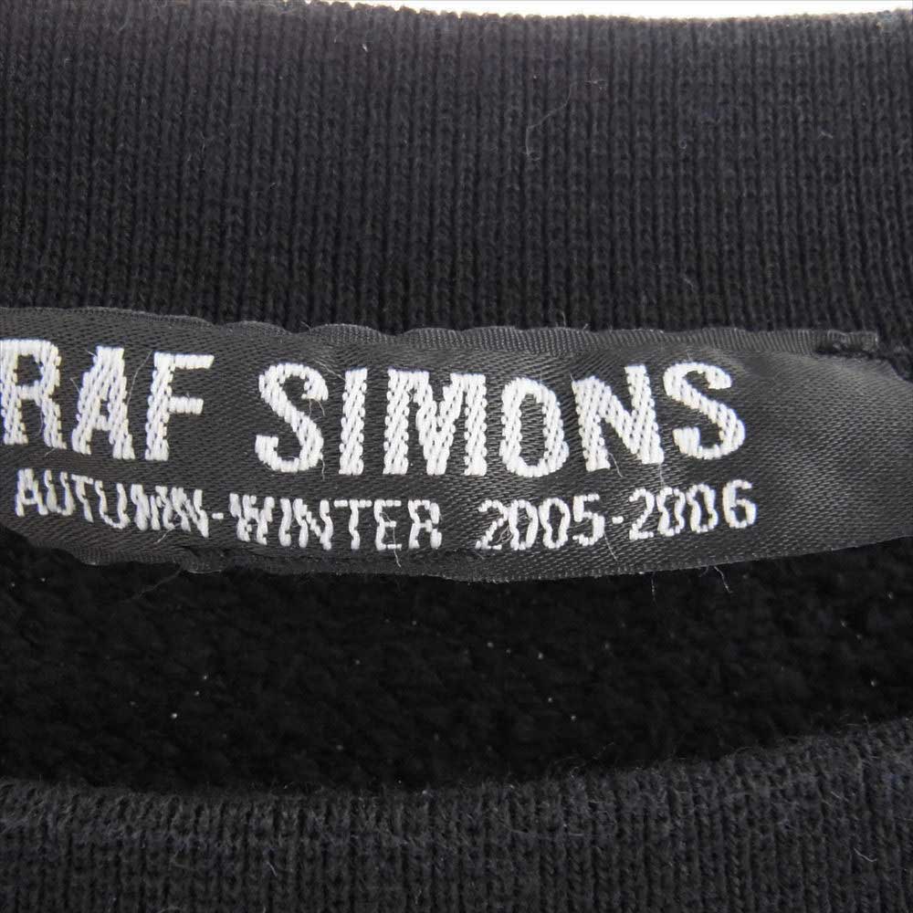 RAF SIMONS ラフシモンズ 05AW ポルターガイスト期 アーカイブ 国内正規品 サン・フレール パッチワーク スウェット ブラック系 48【中古】