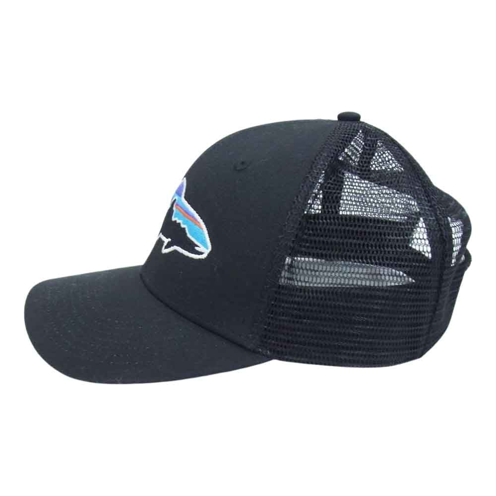 patagonia パタゴニア 38288 フィッツロイ トラウト トラッカーハット メッシュ キャップ ブラック系【中古】