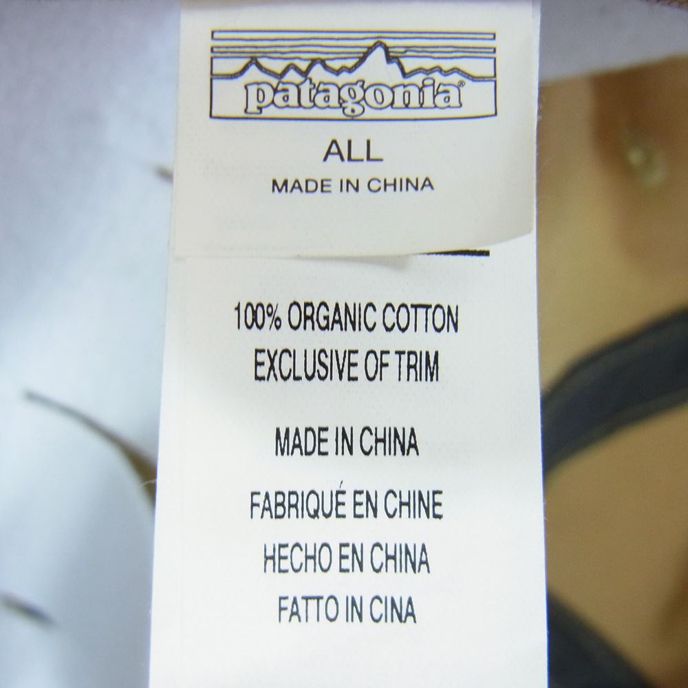 patagonia パタゴニア 23SS 38278 ボードショーツ ラベル ファンフェアラー キャップ ベージュ系【極上美品】【中古】