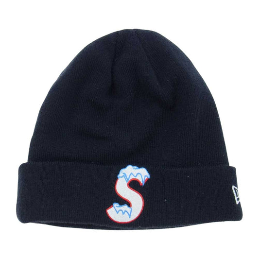 Supreme シュプリーム 20AW New Era S Logo Beanie ニューエラ ロゴ ビーニー ニットキャップ ネイビー系【中古】