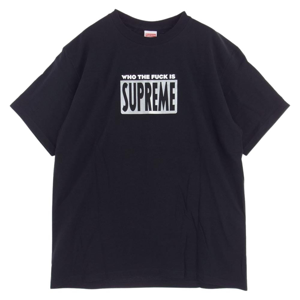 Supreme シュプリーム 19SS Who The Fuck Tee フーザ ファック Tシャツ ブラック系 M【新古品】【未使用】【中古】
