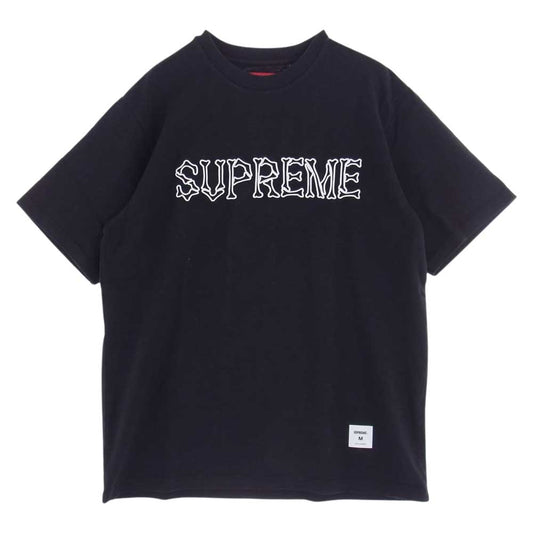 Supreme シュプリーム 22AW Bones S/S Top ボーン ロゴ Tシャツ ブラック系 M【新古品】【未使用】【中古】
