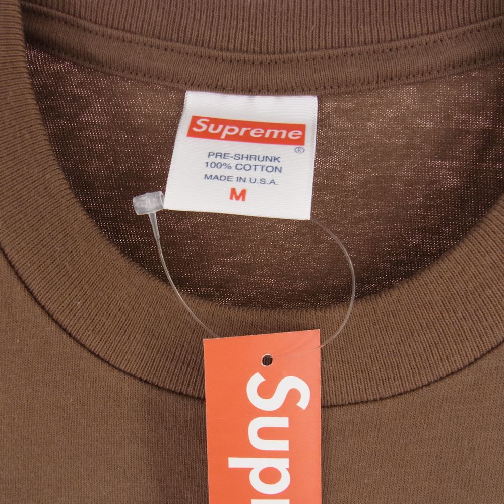 Supreme シュプリーム 21AW Experientia Tee エクスペリエンティア Tシャツ ブラウン系 M【新古品】【未使用】【中古】