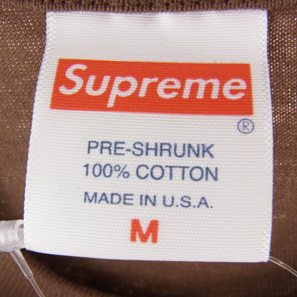 Supreme シュプリーム 21AW Experientia Tee エクスペリエンティア Tシャツ ブラウン系 M【新古品】【未使用】【中古】