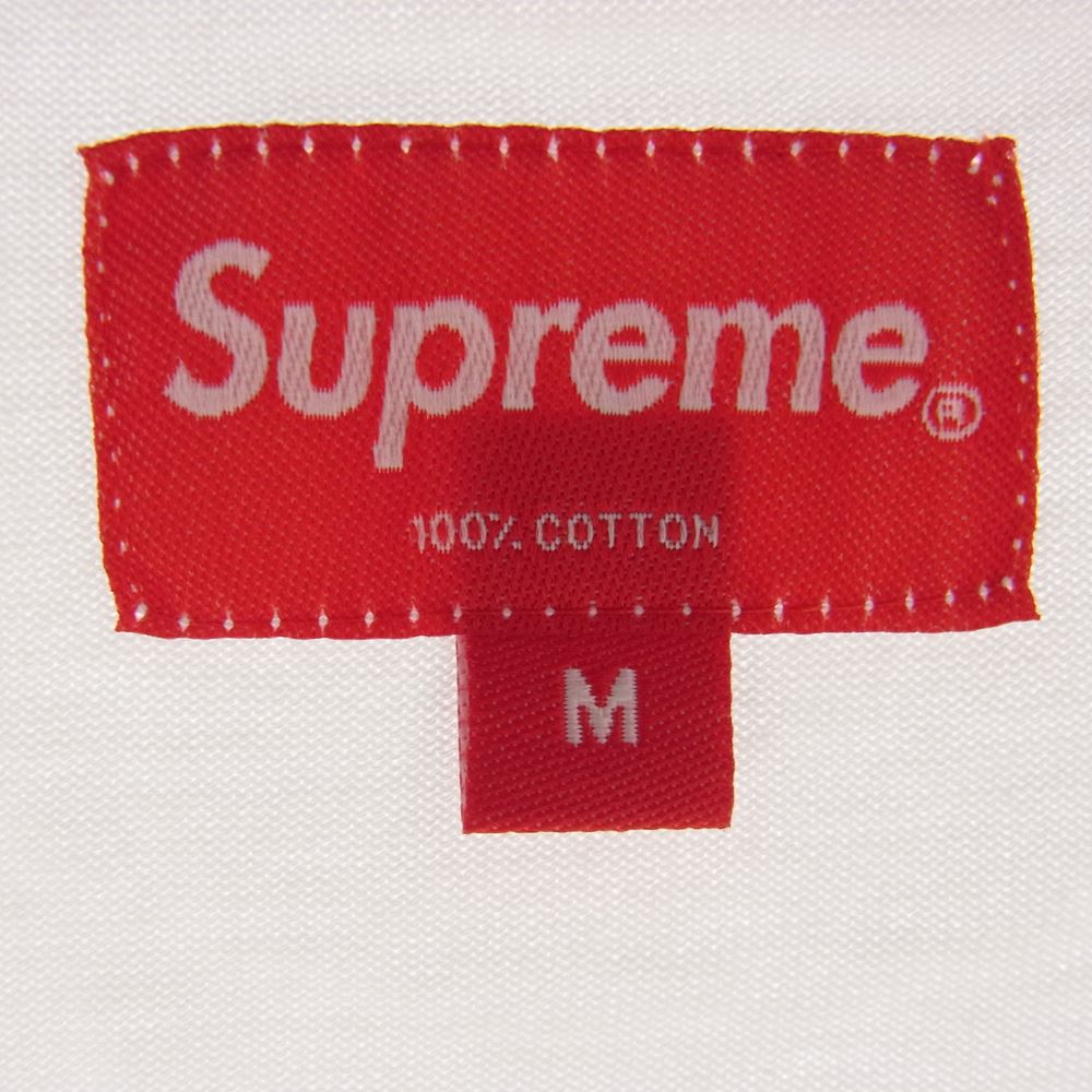 Supreme シュプリーム 20AW Bullion Logo S/S Top ブリオン ロゴ Tシャツ ホワイト系 M【新古品】【未使用】【中古】