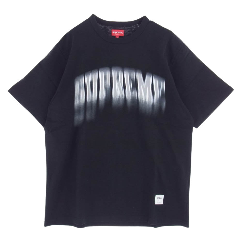 Supreme シュプリーム 21AW Blurred Arc S/S Top ブルーリー アーク Tシャツ ブラック系 L【新古品】【未使用】【中古】