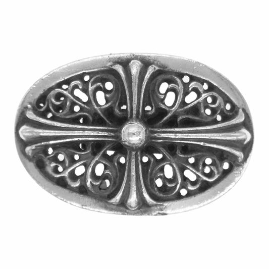 CHROME HEARTS クロムハーツ（原本無） HAIRBAND TNY OVL タイニー クラシック オーバル コンチョ シルバー系【中古】