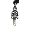 CHROME HEARTS クロムハーツ（原本無） DOUBLE DAGGER ダブルダガー ペンダント レザーブレード ネックレス シルバー系【中古】