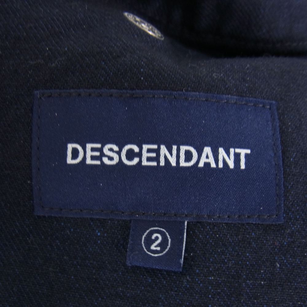 DESCENDANT ディセンダント 22AW  SHORE DENIM BEACH TROUSRES デニム テーパード パンツ ネイビー系 2【中古】