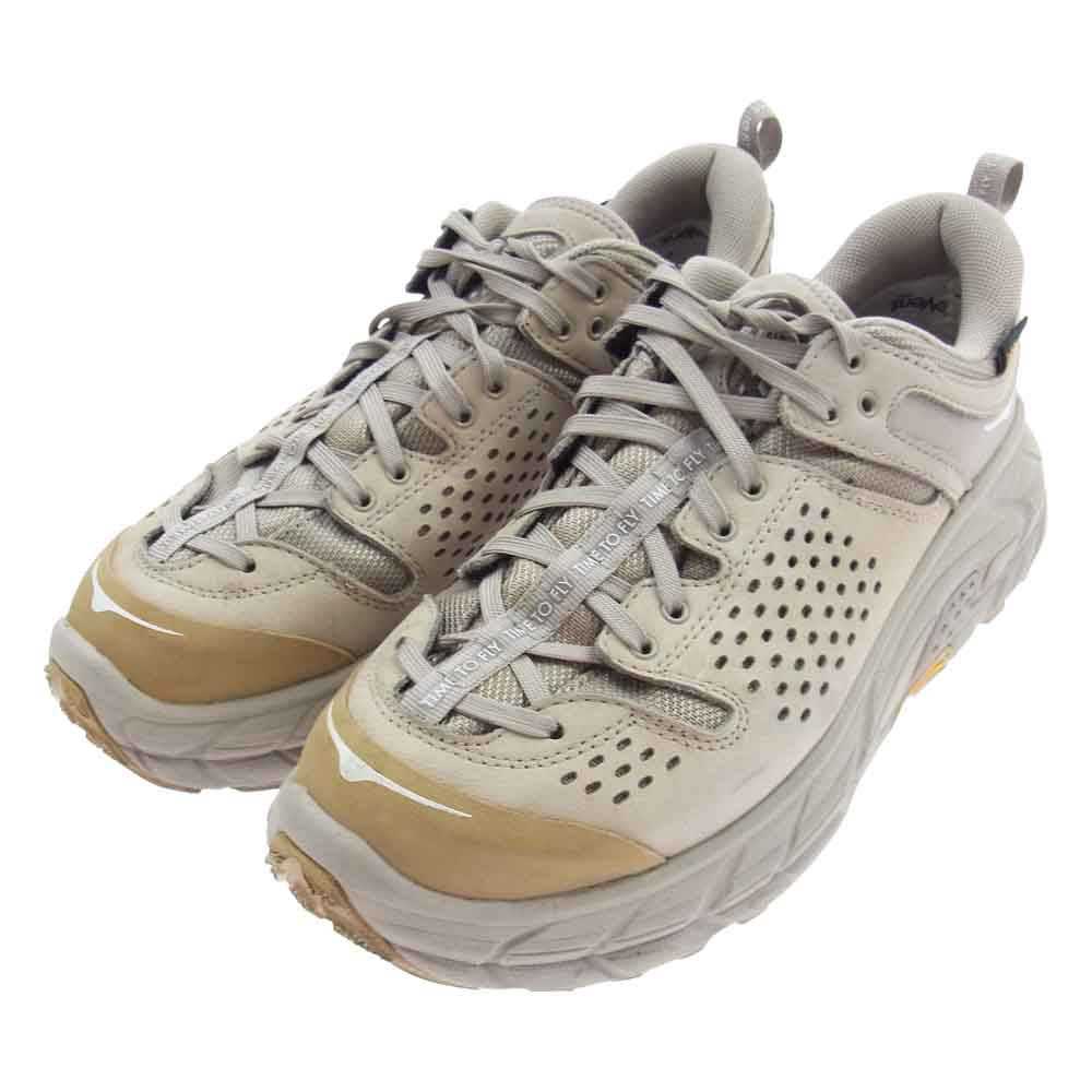 HOKA ONE ONE ホカ オネオネ 1105689 TOR URTLA LOW WIP トゥ ウルトラ ロー スニーカー ベージュ系 27cm【中古】