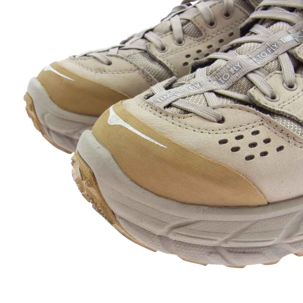 HOKA ONE ONE ホカ オネオネ 1105689 TOR URTLA LOW WIP トゥ ウルトラ ロー スニーカー ベージュ系 27cm【中古】