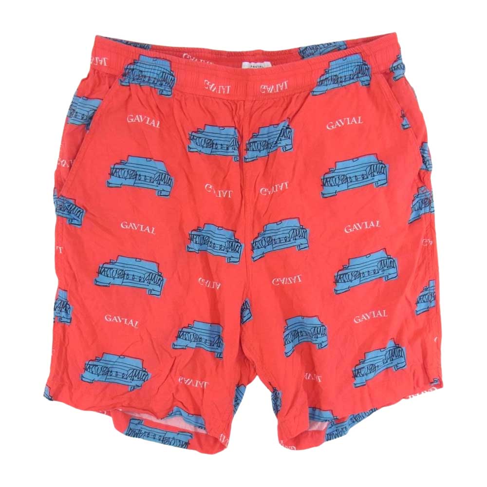 GAVIAL ガヴィル GVL-22SSB-0522 aloha shorts MK-Ⅱ アロハ 総柄 ショーツ レッド系 M【中古】