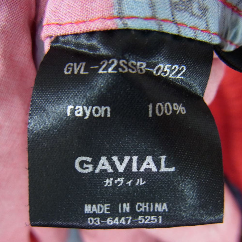 GAVIAL ガヴィル GVL-22SSB-0522 aloha shorts MK-Ⅱ アロハ 総柄 ショーツ レッド系 M【中古】