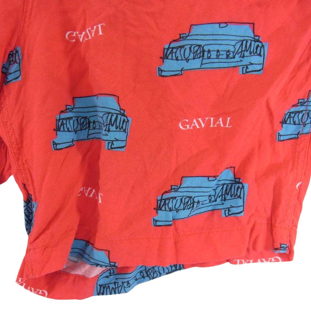 GAVIAL ガヴィル GVL-22SSB-0522 aloha shorts MK-Ⅱ アロハ 総柄 ショーツ レッド系 M【中古】