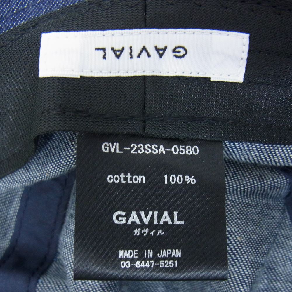 GAVIAL ガヴィル GVL-23SSA-0580 jungle hat denim ロゴ プリント デニム ジャングル ハット インディゴブルー系【中古】