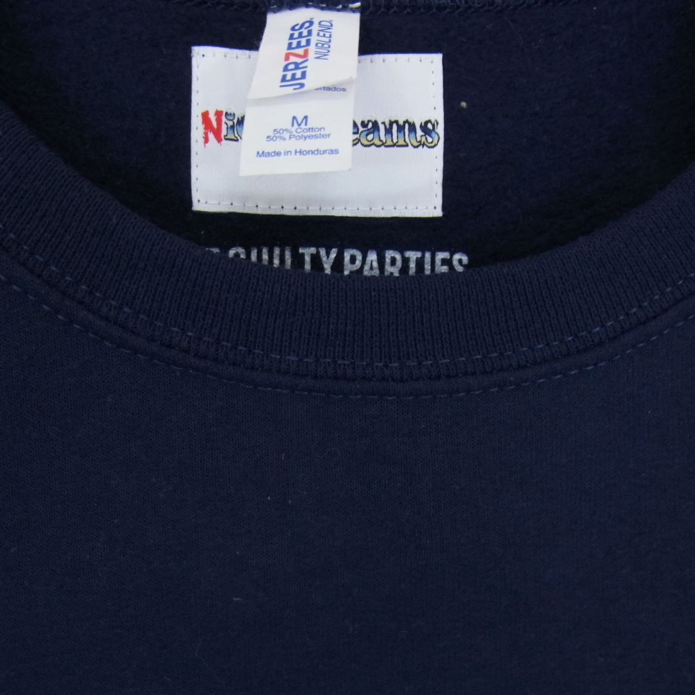 WACKO MARIA ワコマリア 21SS NICE DREAMS CREW NECK SWEATSHIRT プリントスウェット ネイビー系 M【中古】
