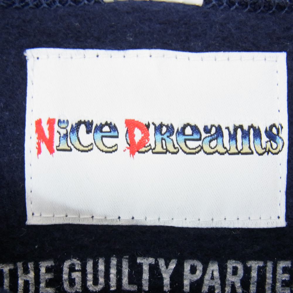 WACKO MARIA ワコマリア 21SS NICE DREAMS CREW NECK SWEATSHIRT プリントスウェット ネイビー系 M【中古】
