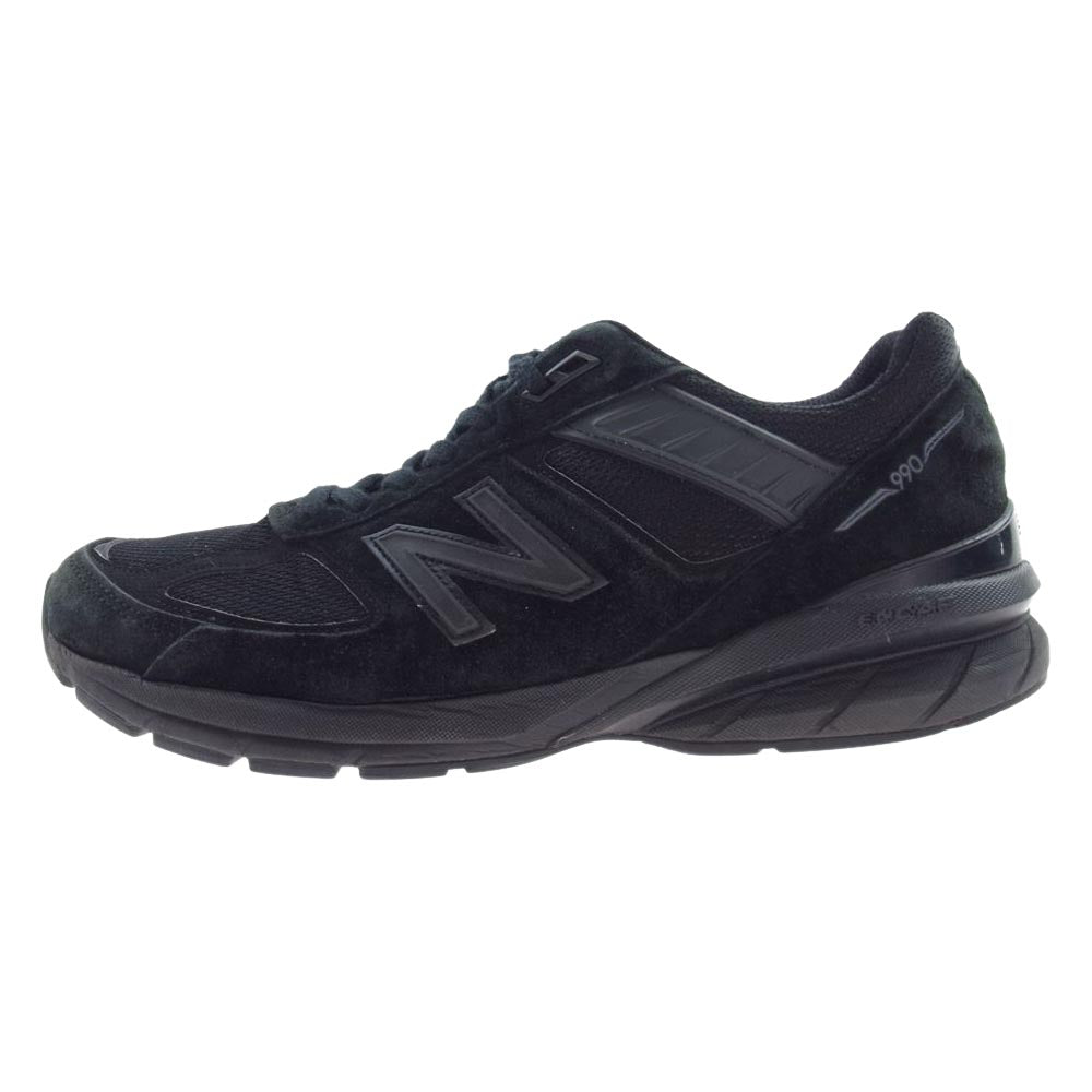 NEW BALANCE ニューバランス M990BB5  USA製 V5 トリプルブラック ローカット スニーカー ブラック系 28cm【中古】