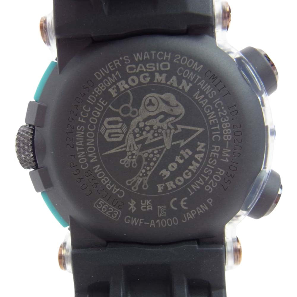 CASIO G-SHOCK カシオ ジーショック 23SS GWF-A1000APF-1AJR FROGMAN 30th Anniversary フロッグマン 30周年モデル ヤドク カーボン ソーラー電波 ウオッチ【新古品】【未使用】【中古】