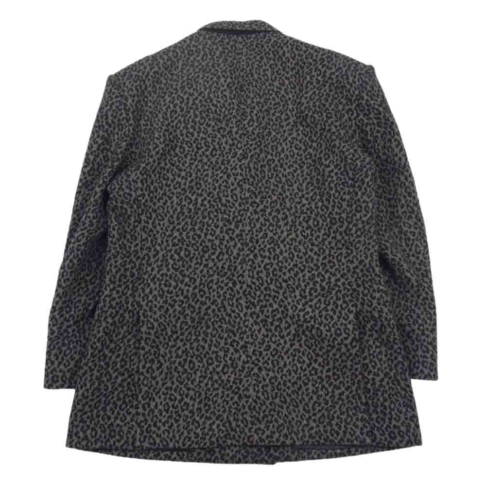 JOHN LAWRENCE SULLIVAN ジョンローレンスサリバン 19AW レオパード ダブルブレスト ジャケット テーラード ブラック系 46【中古】