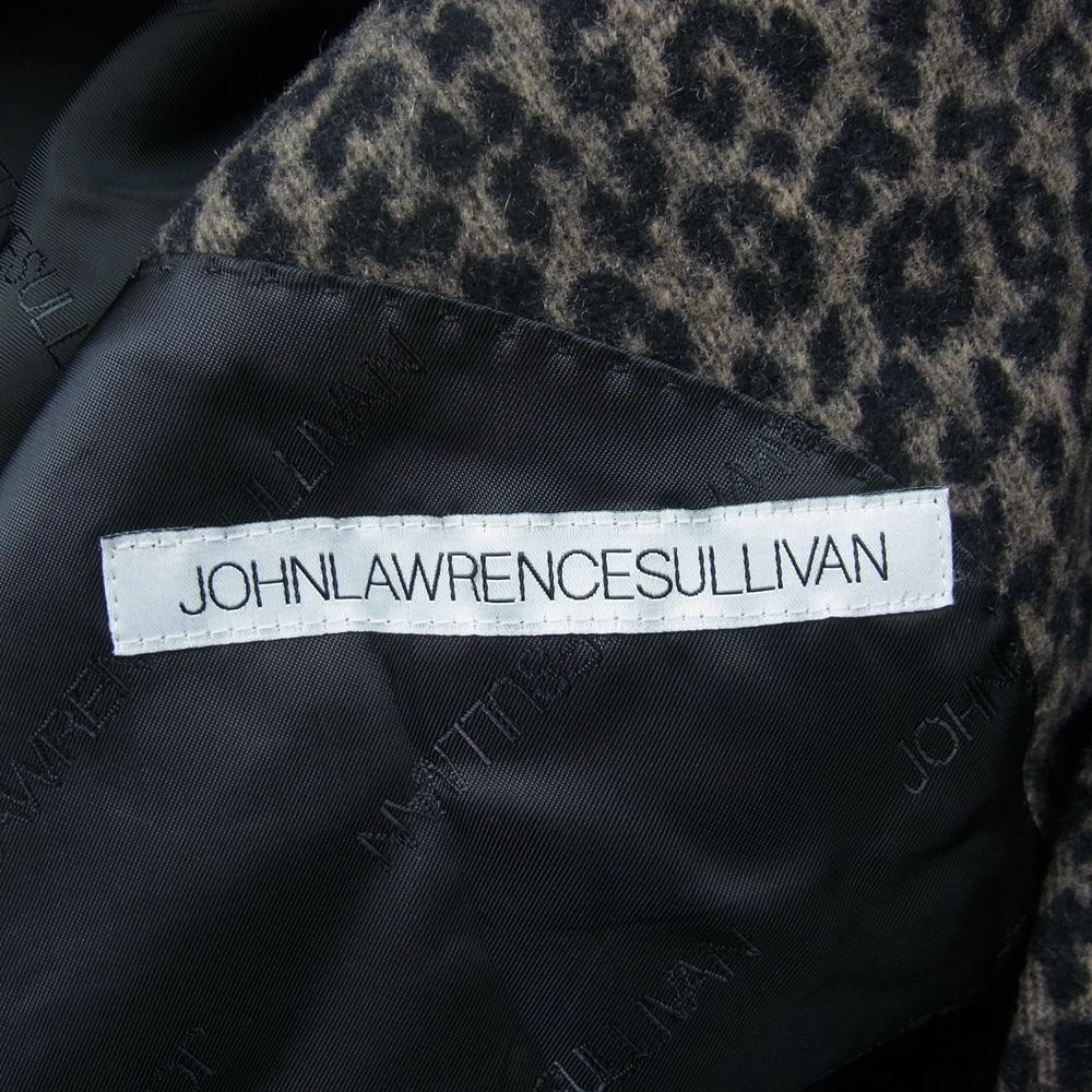 JOHN LAWRENCE SULLIVAN ジョンローレンスサリバン 19AW レオパード ダブルブレスト ジャケット テーラード ブラック系 46【中古】