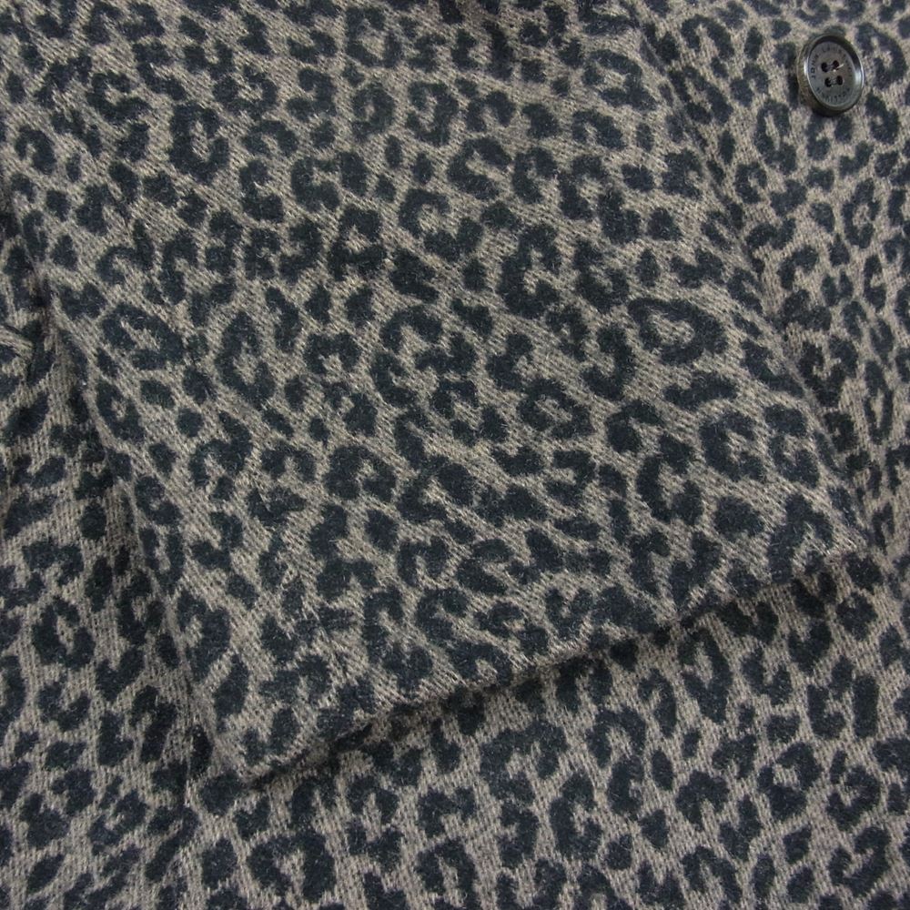 JOHN LAWRENCE SULLIVAN ジョンローレンスサリバン 19AW レオパード ダブルブレスト ジャケット テーラード ブラック系 46【中古】
