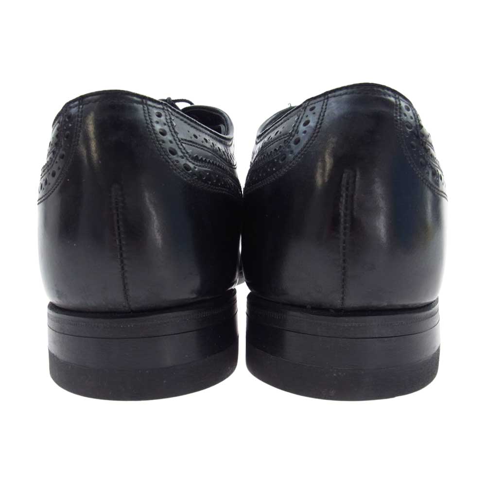 フローシャイム ウイングチップ ドレス シューズ レザー ブラック系 8.1/2【中古】