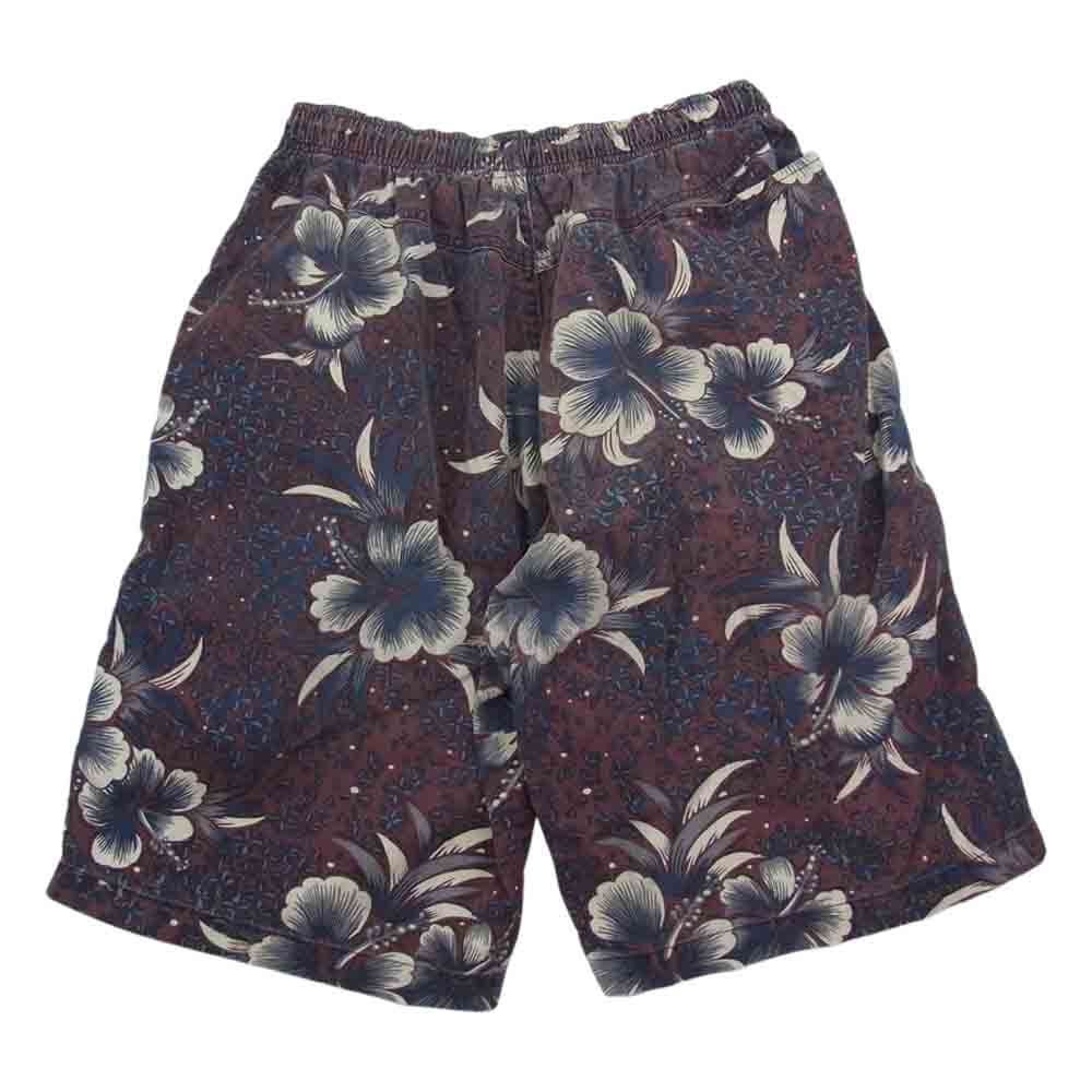 STUSSY ステューシー ハイビスカス ショーツ ハーフパンツ ブラウン系 M【中古】