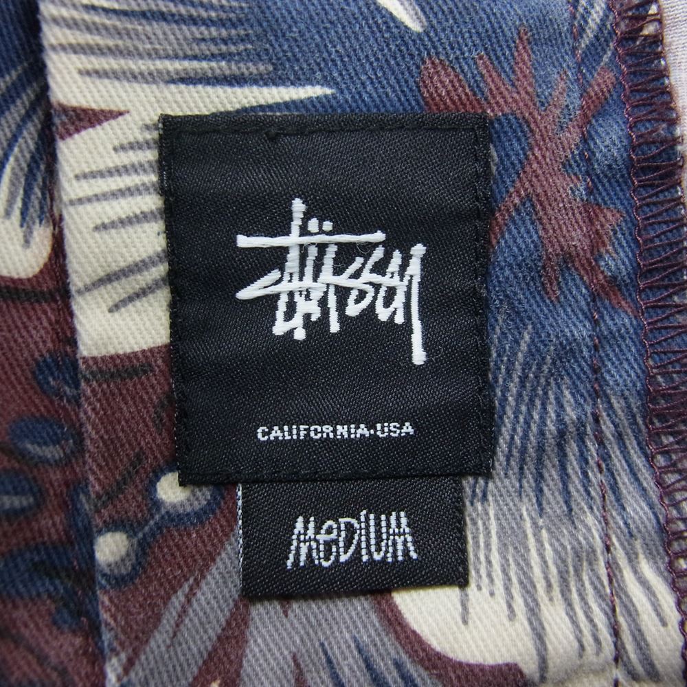 STUSSY ステューシー ハイビスカス ショーツ ハーフパンツ ブラウン系 M【中古】