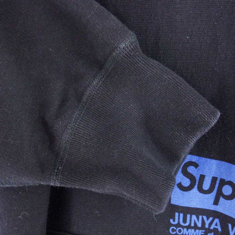 Supreme シュプリーム 21AW × JUNYA WATANABE COMME des Garcons MAN Hooded Sweatshirt ジュンヤ ワタナベ コムデギャルソン プルオーバー フーデッド スウェット パーカー ブラック系 L【中古】
