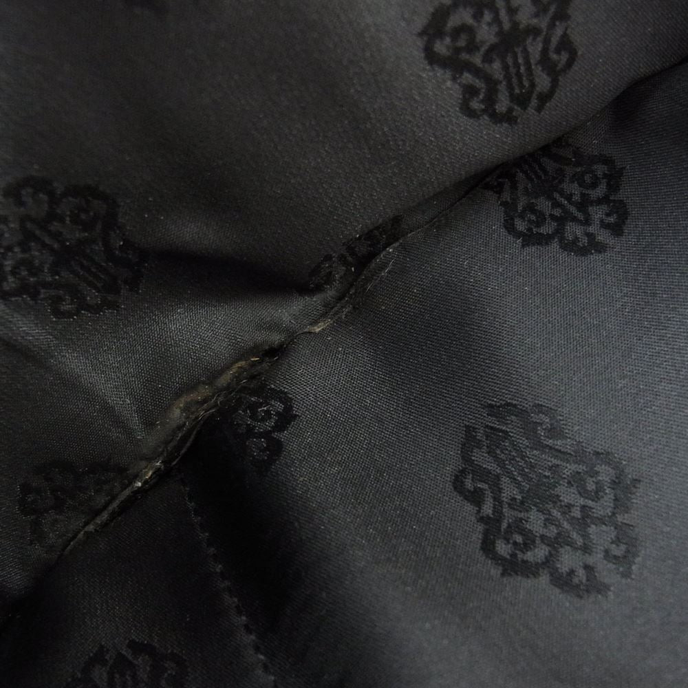 CHROME HEARTS クロムハーツ（原本無） 3フォールド クロウ ボタン レザー ウォレット ブラック系【中古】