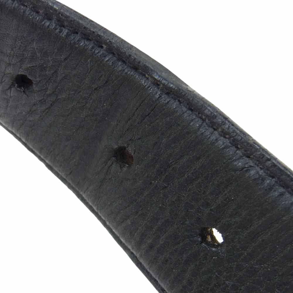 CHROME HEARTS クロムハーツ（原本無） BLT CLASSIC 3PC クラシック 3ピース レザー ベルト ブラック系 36インチ（94cm）【中古】