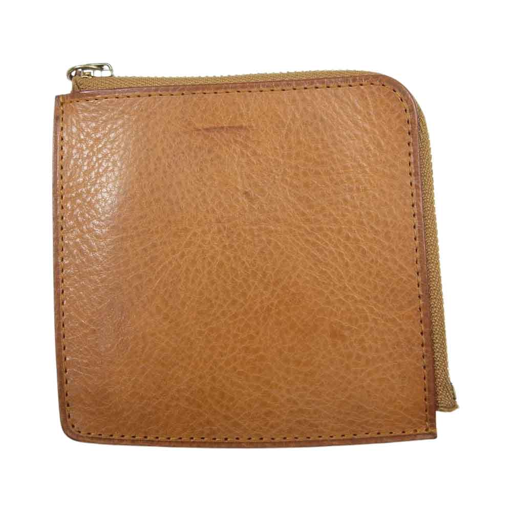 ガンゾ Minerva Natural ZIP パース ミネルバナチュラル コインケース  ベージュ系【新古品】【未使用】【中古】