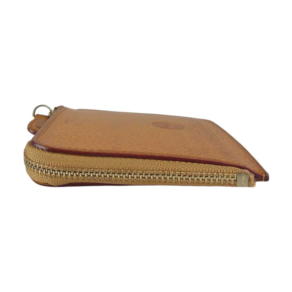 ガンゾ Minerva Natural ZIP パース ミネルバナチュラル コインケース  ベージュ系【新古品】【未使用】【中古】