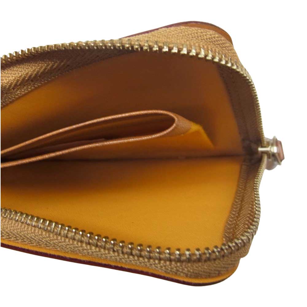 ガンゾ Minerva Natural ZIP パース ミネルバナチュラル コインケース  ベージュ系【新古品】【未使用】【中古】