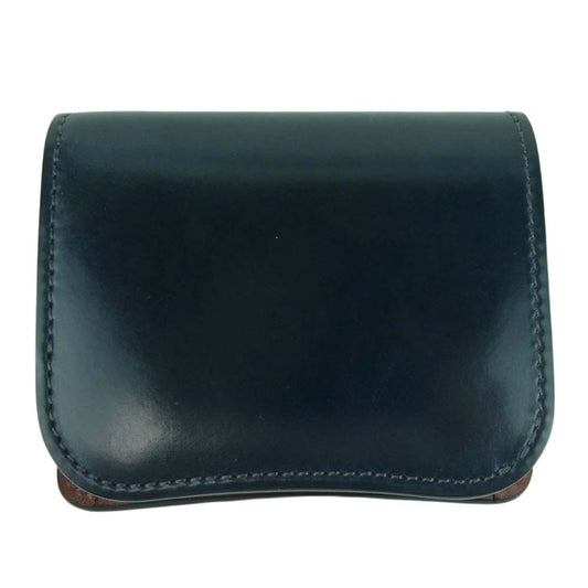 WILDSWANS ワイルドスワンズ CSS-PALM V2 HC INTB FGB DS パーム シェルコードバン フルグレインブライドル レザー ミニ財布 ネイビー系 ブラウン系【新古品】【未使用】【中古】