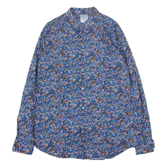 Paul Smith ポール・スミス 長袖 花柄 シャツ  ネイビー系 L【中古】