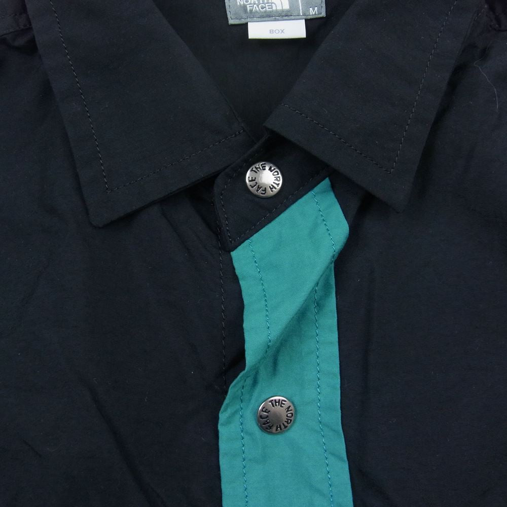 THE NORTH FACE ノースフェイス NR11961 L/S NUPTSE SHIRT ロングスリーブヌプシ シャツ ブラック系 グリーン系 M【中古】