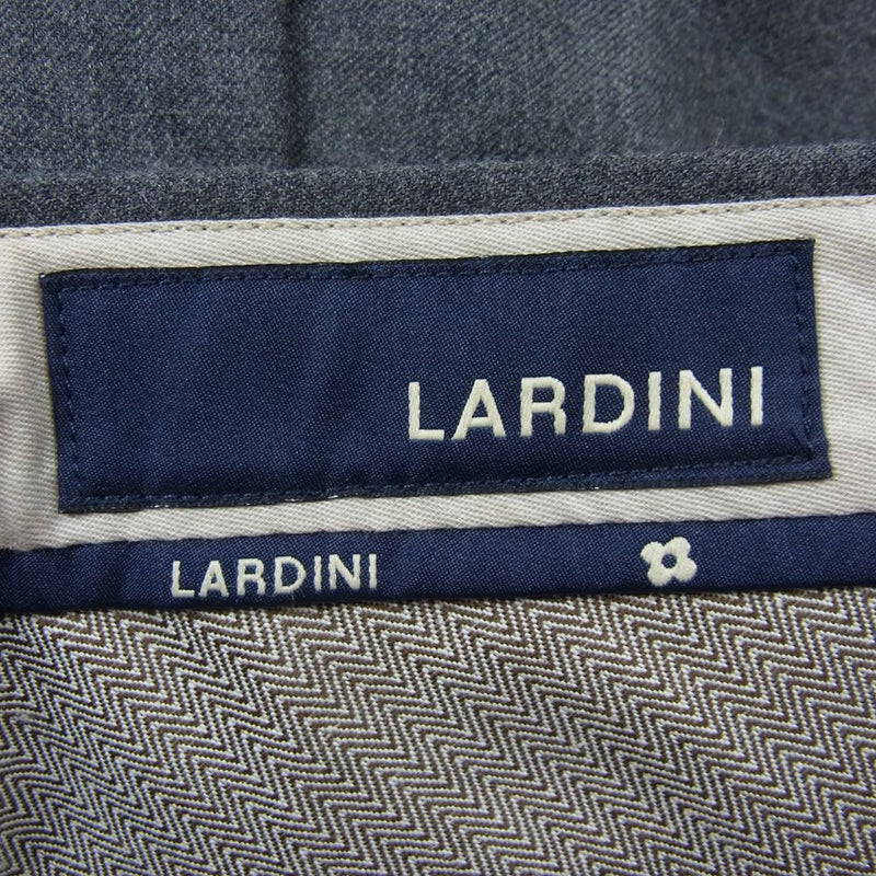 LARDINI ラルディーニ LANA WOOL ウール スラックス パンツ グレー系 44【中古】