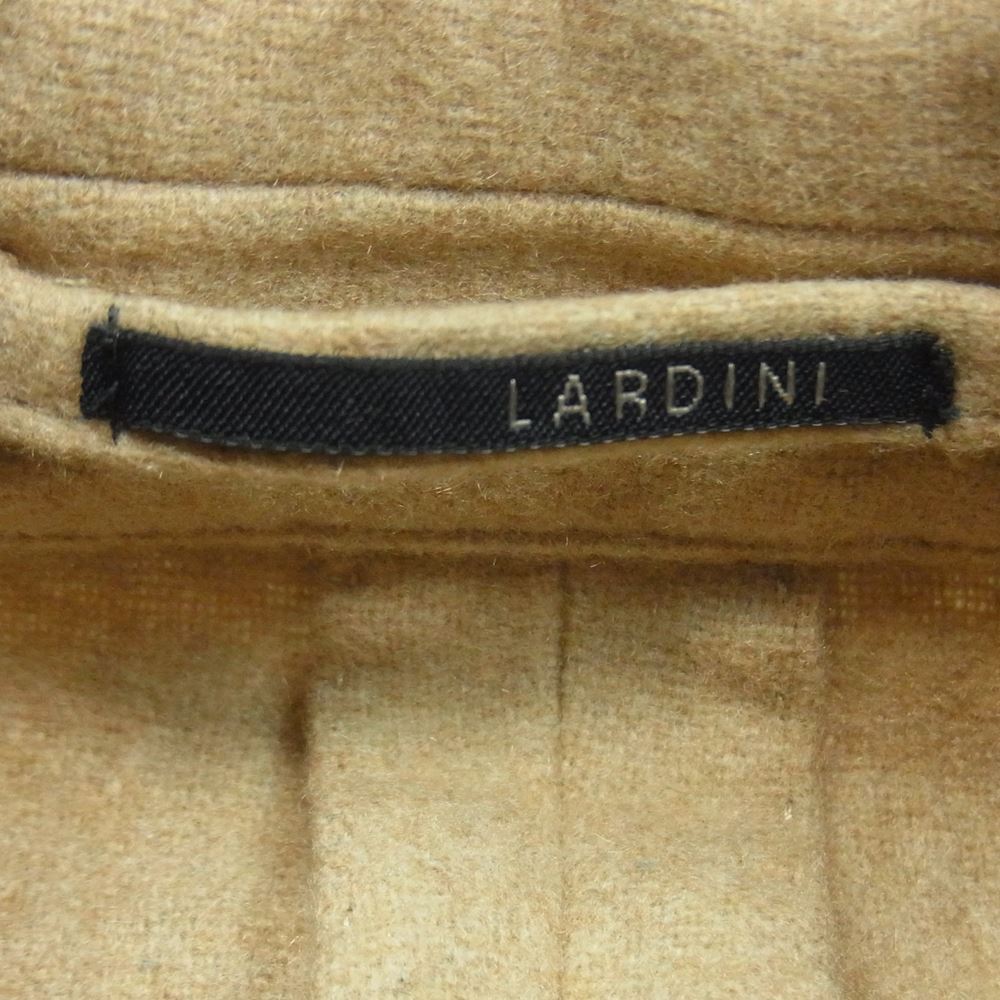 LARDINI ラルディーニ 国内正規品 ブートニエール付 カシミヤ ウール テーラード ジャケット ベージュ系 46【中古】
